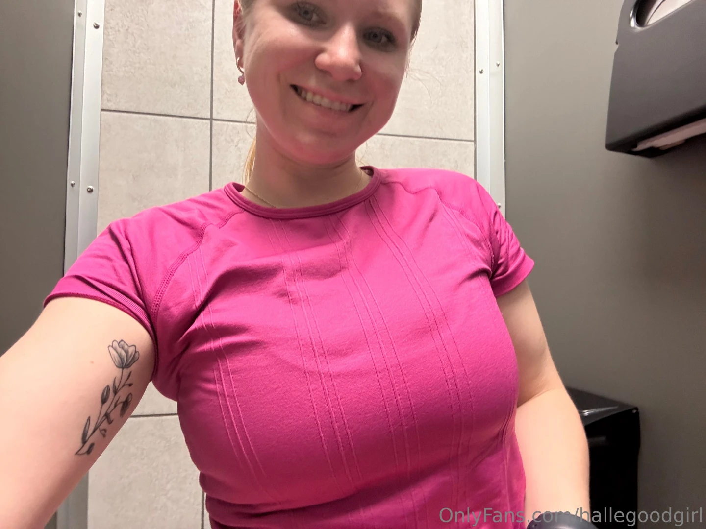 Working on my body at the gym 