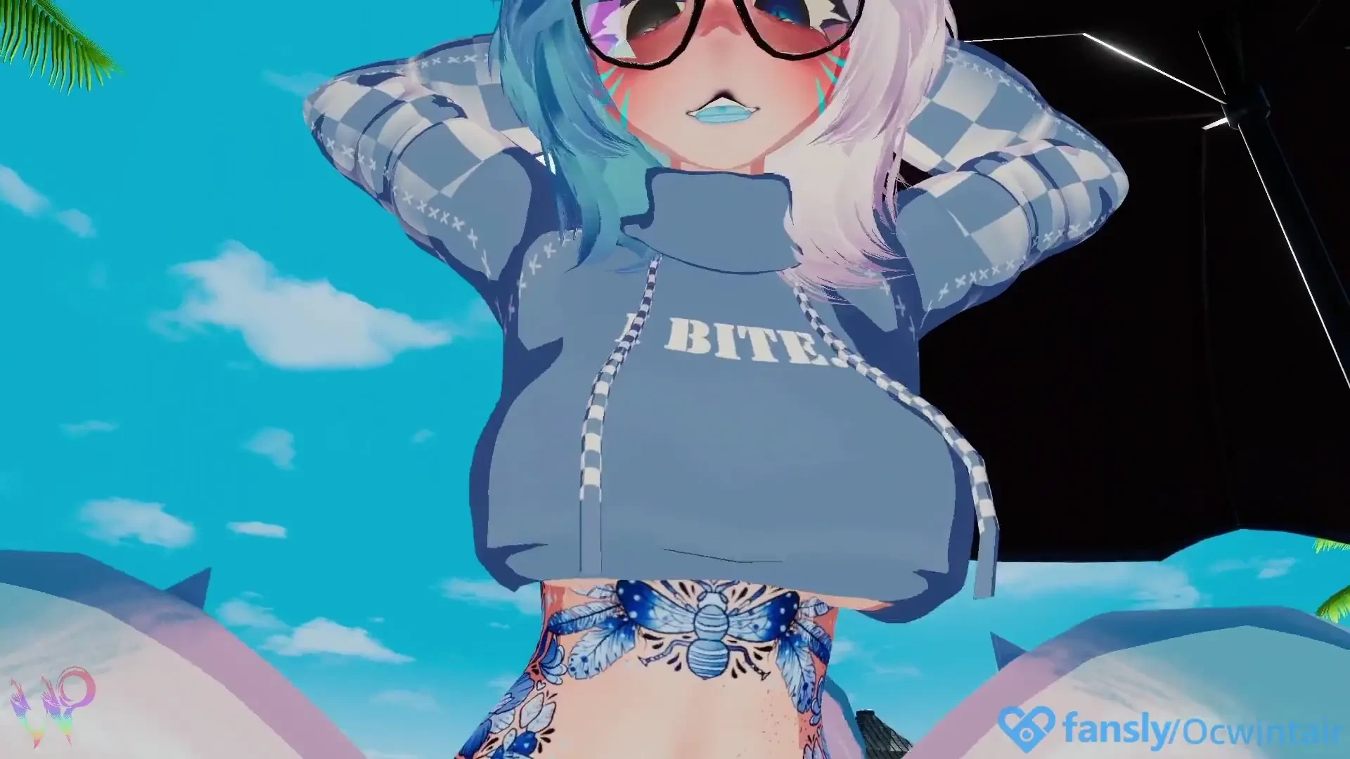 Clip ft absolute_azure hot shark climbed on top and rode me full video 