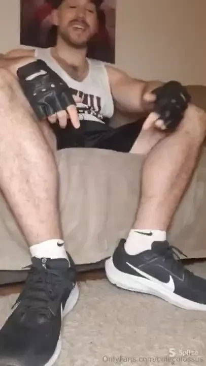 Jocks rule - foot worship - 12 mins broke in a new pair of nikes at 