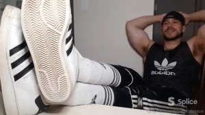 Sock it to ya - foot worship 12 min my footstool has been after me all