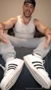 Sniff my superstars verbal feet - 10 min just got back from the gym