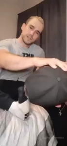 Saturday night and my bro decided to serve my cock right 10 minute bj