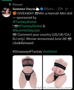 Wanna win a lifelike hannah mini from tantaly tantaly and i are