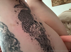 Aw you can see my new tattoo when i fuck myself part 1