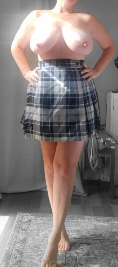 Lookie what i found my old highschool uniform kilt still fits part 2 