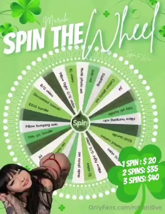 Its march time to get lucky tip to spin the wheel and get a prize lt 3 
