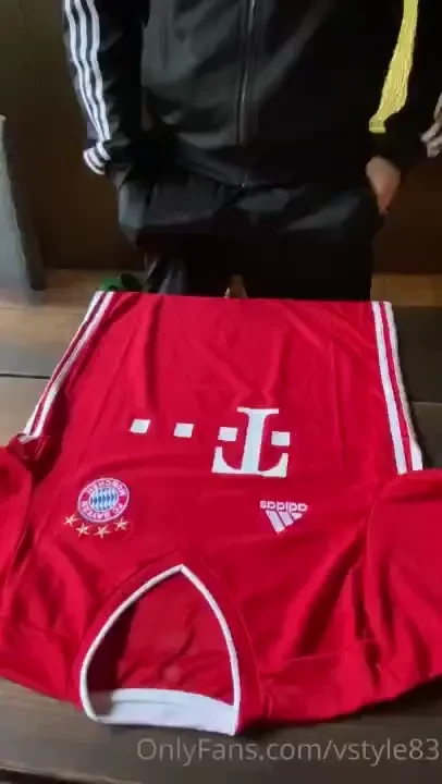 My adidas soccer shirt needed some fresh cum on it 