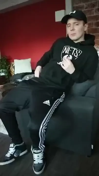 Just me and a nice jerk-off session in my adidas trackies 