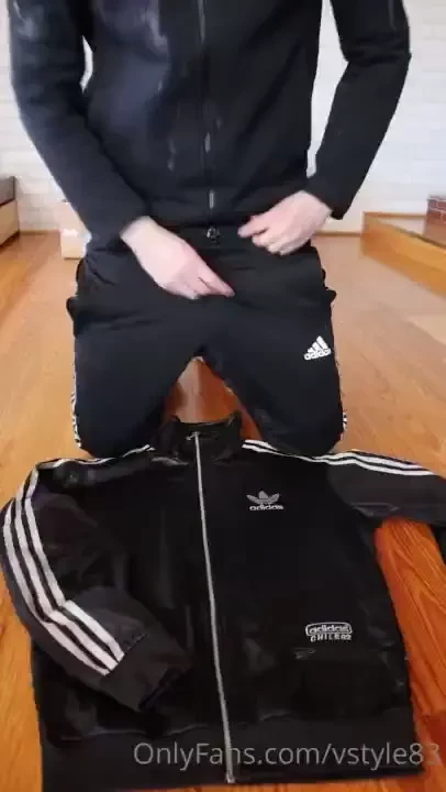 First load on my new cum rag - friend s adidas chile jacket 