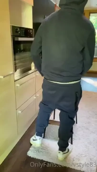 Wearing my navy blue nike tech fleece suit which will be my next cum 