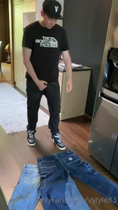 vstyle83 - Throwing my baggy jeans on the floor and shooting a great load of cum 