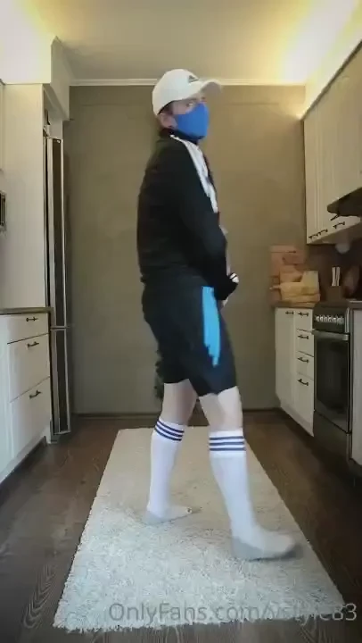 Got so hard in my adidas sport shorts 