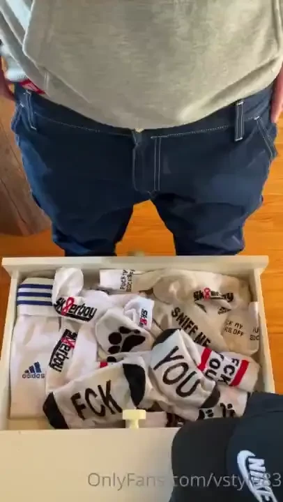 Opened my sock drawer shot a nice load of cum all over my socks then 