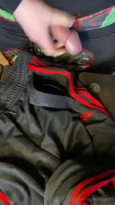 Two videos of that beautiful adidas cumrag part 1 