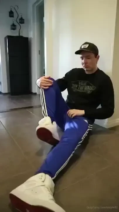 Three scenes three different adidas trackies playing with my dc 