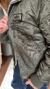 vstyle83 - Uh how delicious the cum looks on this alpha industries bomber jacket 