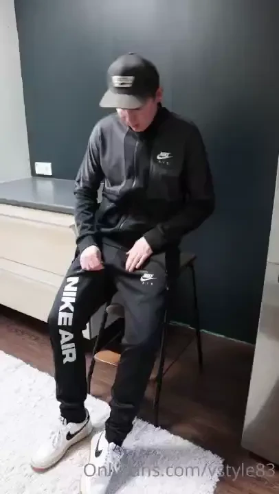 Wearing my new nike air outfit with some stains already had to add 