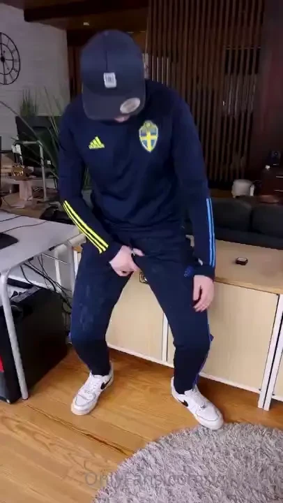 Adidas trackies fleshlight such a horny combo 