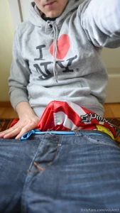 Low sag and rock hard cock on silky boxers part 2