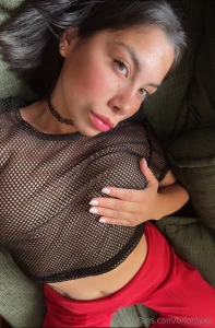 I could perhaps just take this little see through top off