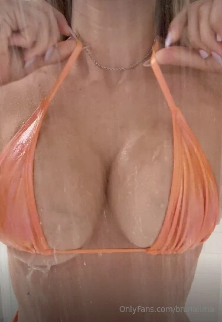 Bikini fun in the shower check your messages for the video 