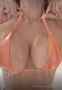 Bikini fun in the shower check your messages for the video