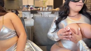 These naughty sluts couldn t help but hump each other like bunnies part 4