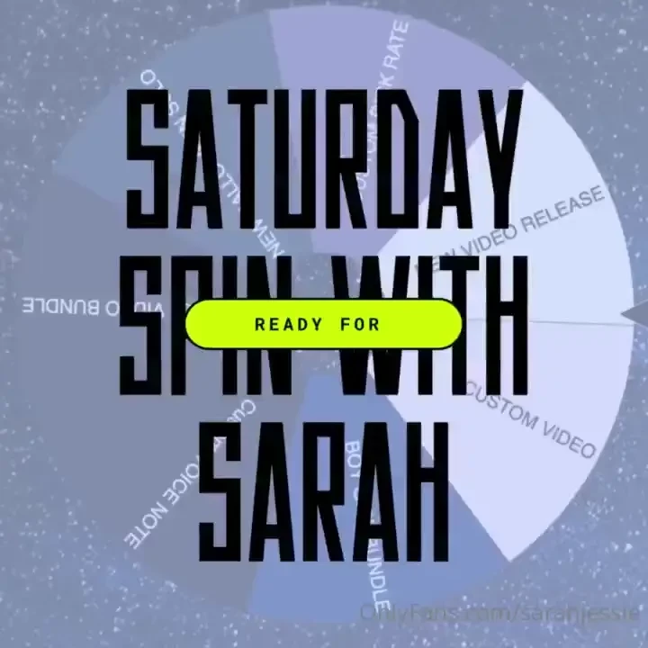 Closed sarah s saturday spin to win today only - take 1 2 or 3 spins 