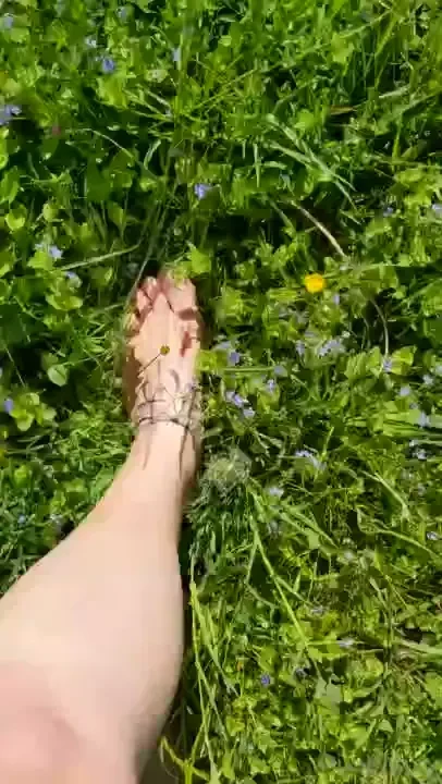 I had fun picking the flowers barefoot yesterday i m editing the part 1 