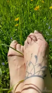 I had fun picking the flowers barefoot yesterday i m editing the