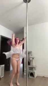 Pole dancers are buff i need to work out more