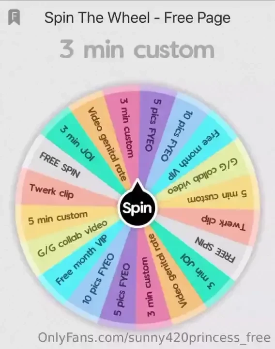 It s time to play my favorite game - spin the wheel 10 per spin 20 for part 2 