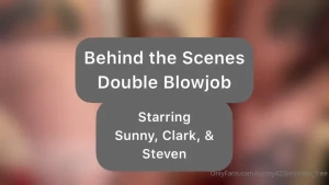 New mmf - behind the scenes double blowjob fastflogger managed to turn