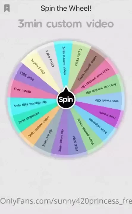 It s time to play spin the wheel every spin is a win so what do you part 1 