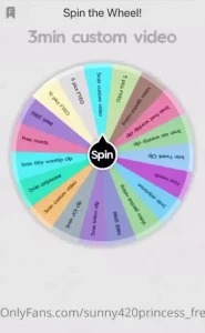 It s time to play spin the wheel every spin is a win so what do you part 1