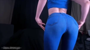 Ass worship joi cum for my ass in tight jeans full video 4min 40s
