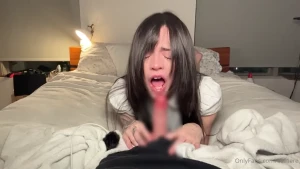 A sloppy bj from a pretty girl asmr over 15 minutes of me teasing