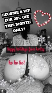 Happy holidays from harley be sure to take advantage and get access to