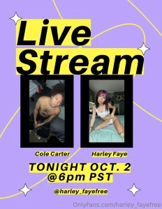 Hi my loves who s ready for another cole x harley live we ll be