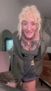 Honey what are you doing with my sock on your cock