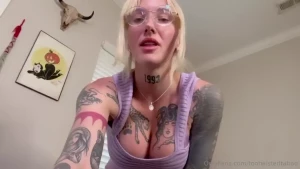 I had to make my sick step son feel better by getting his cock sloppy