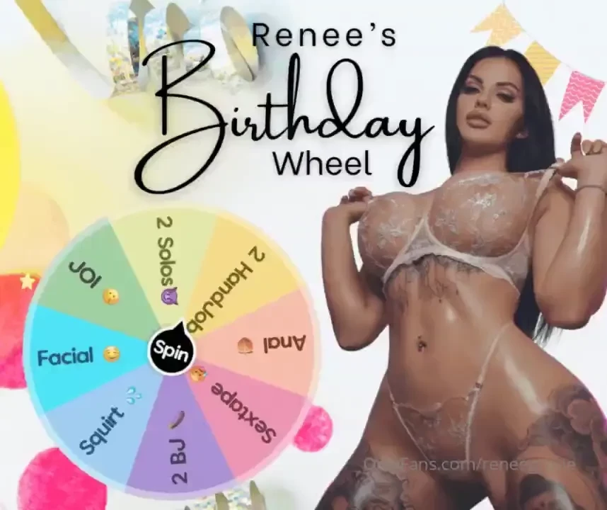 Renee s birthday wheel it s almost my birthday and i want to celebrate 