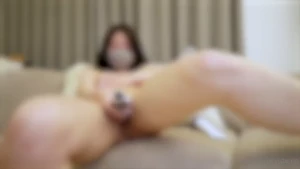 56 masturbation on sofa i bought new gel so i wanted to try it i