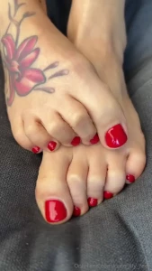 Tops toes and hands in cinematic mode soft and slow movements