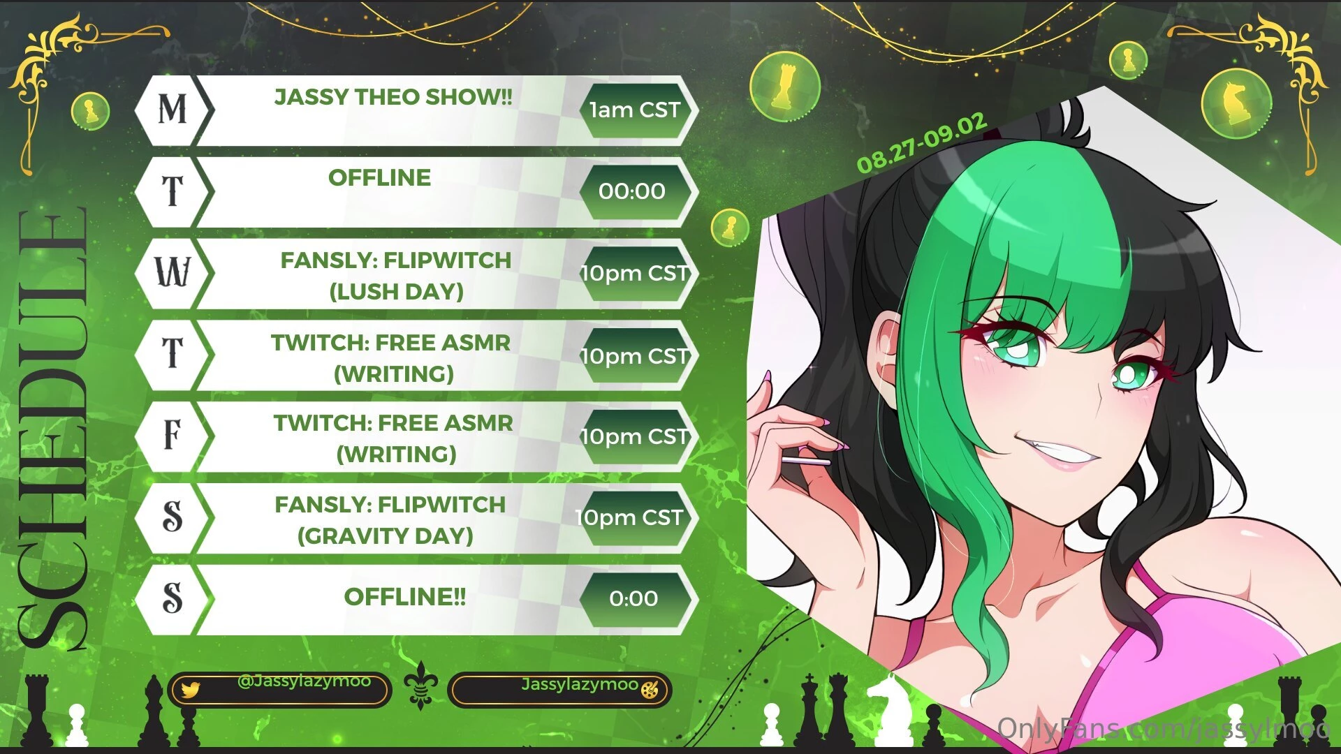 Schedule is out i have decided since you guys deserve this so you guys 