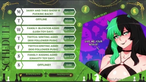 Schedule is out baby part 1