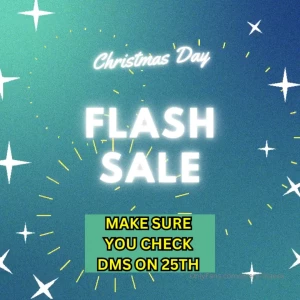 Incoming big sale for christmas day