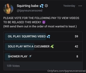 So you all decided the next ppv videos this week will be in this order