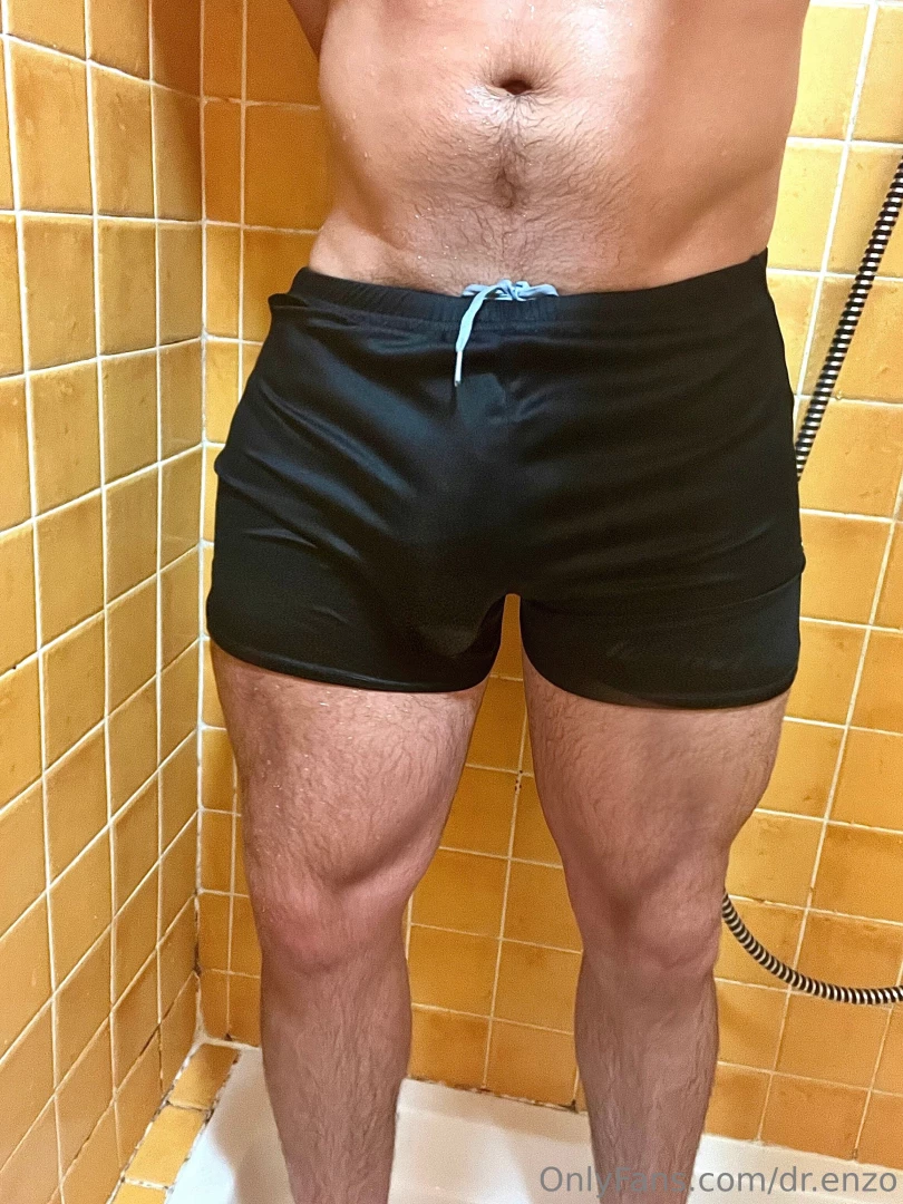 When you have a big dick and even though it is soft your clothes get 