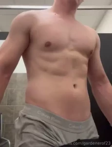 Really sweaty after the cardio today part 1